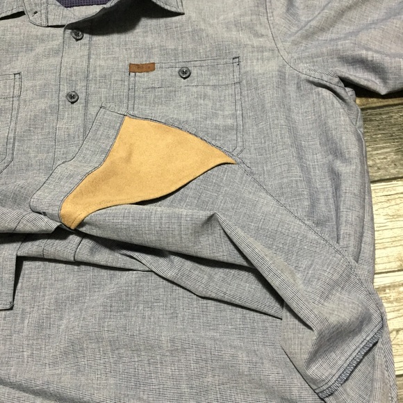 Orvis Classic Collection Shirt Men’s XL Blue Short Sleeve Lightweight Hiking - Picture 8 of 10